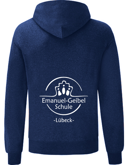 EGS Damen-Hoodie – navyblau mit weißem Aufdruck
