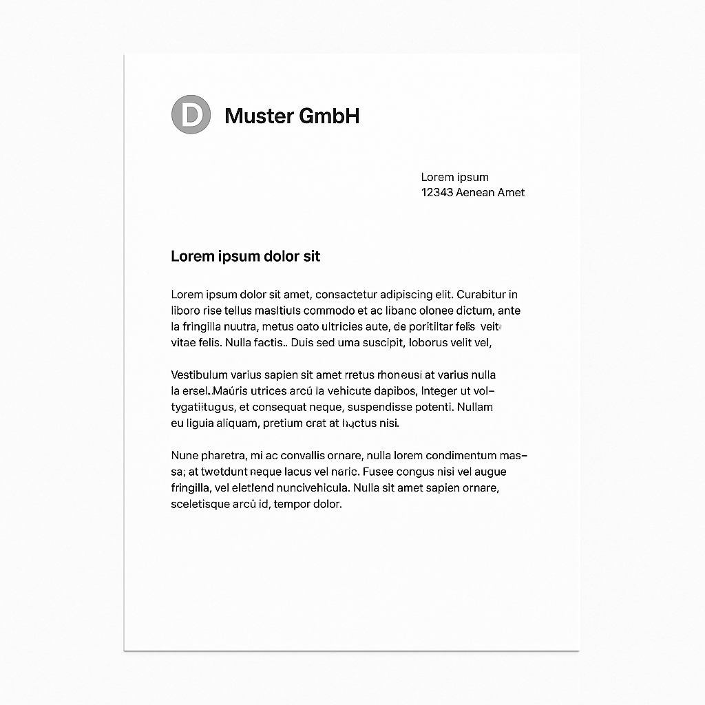 Briefpapier – DIN A4 – 80g – Ansicht 1