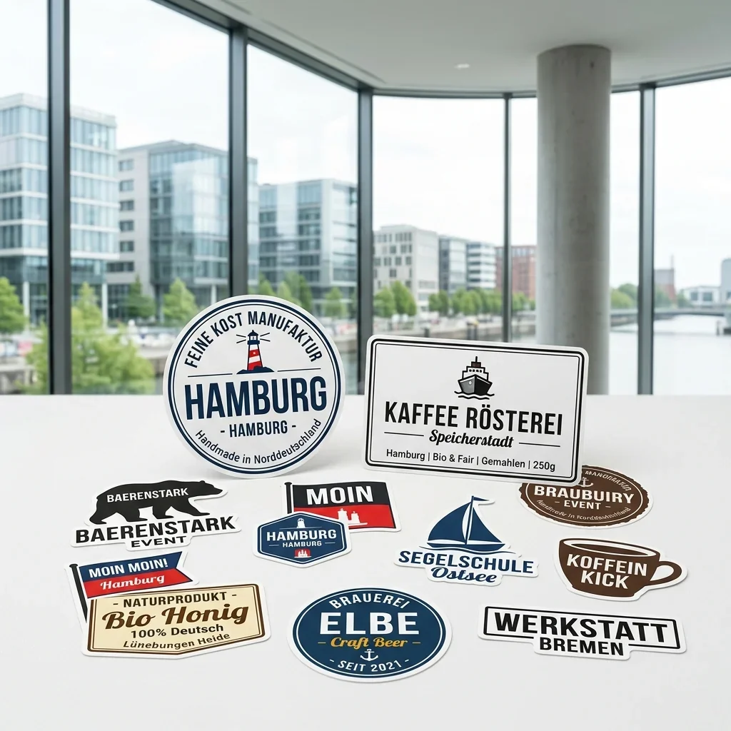 Aufkleber individuell bedruckt -- Druckerei Hinzke