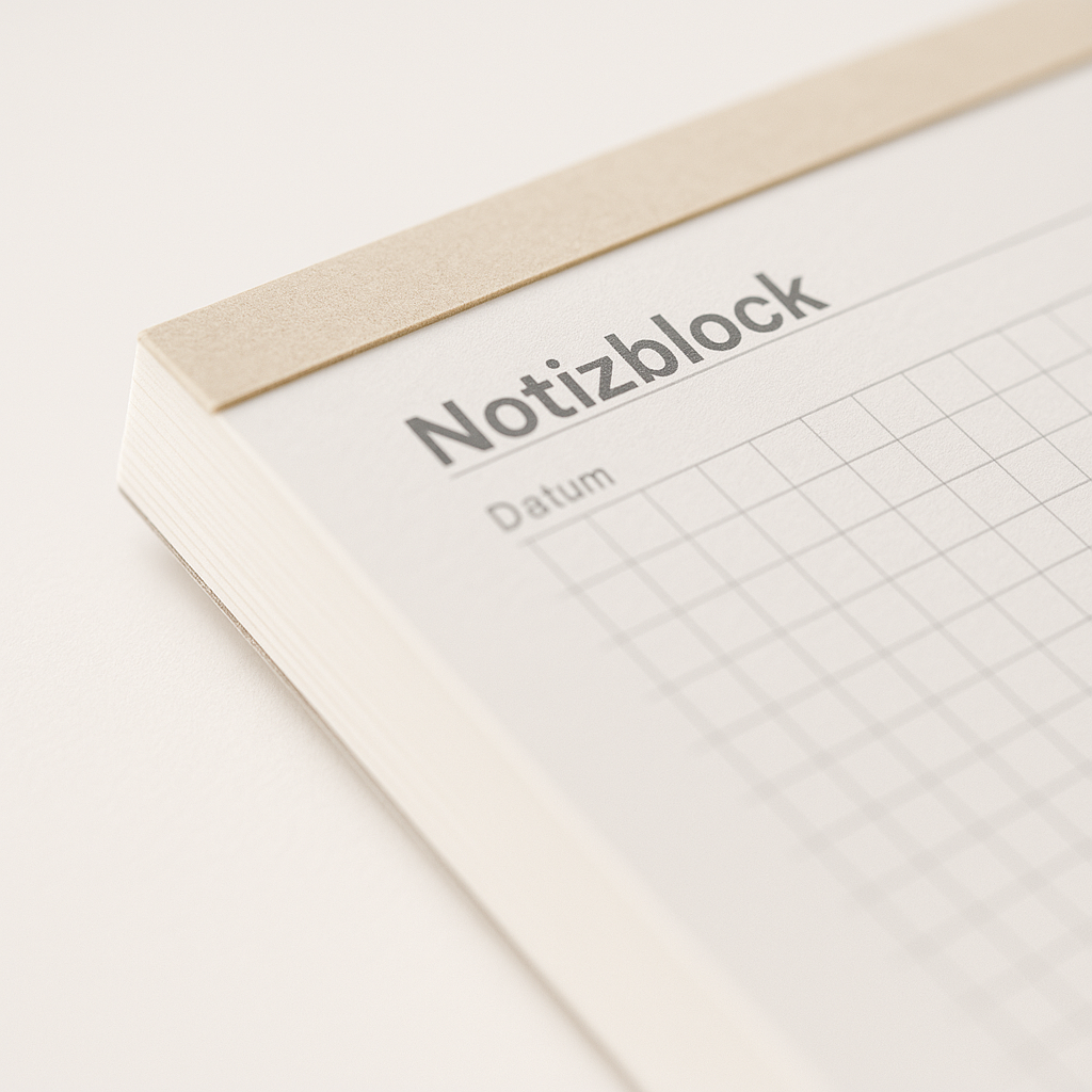 Block/Schreibblock – DIN A4 QUER – 80g – Ansicht 3