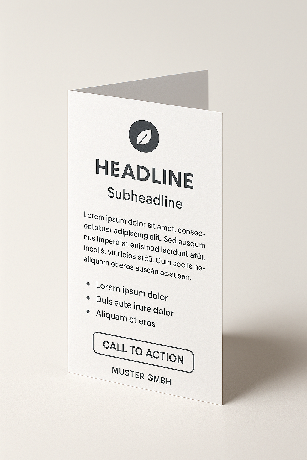 Faltblatt – DIN lang – 80g – Ansicht 2