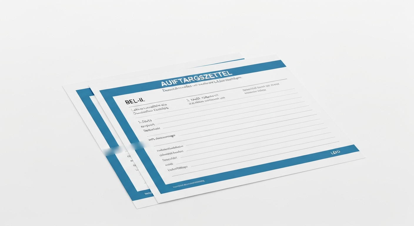 Auftragszettel / Laborzettel