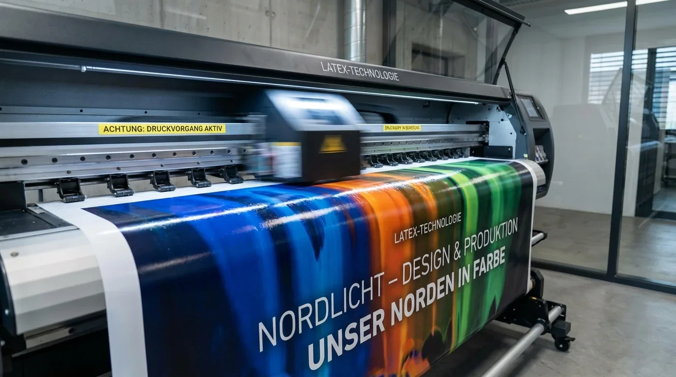 Latex-Rollendrucker druckt farbintensives Plakat – Großformatdruck Lübeck