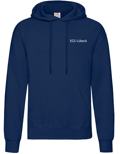 EGS Hoodie – navyblau mit weißem Aufdruck
