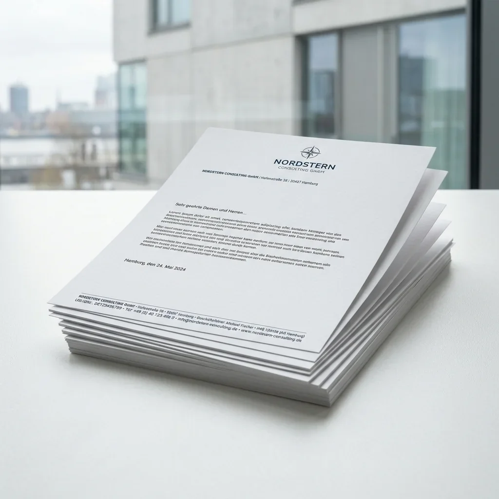 Briefpapier individuell bedruckt -- Druckerei Hinzke