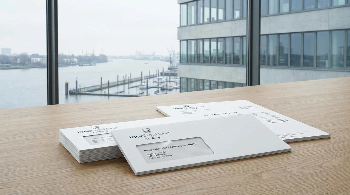 Briefumschläge für Dentallabore