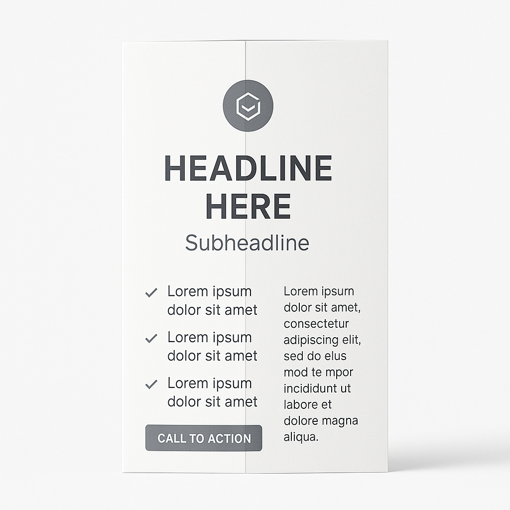 Faltblatt – DIN lang – 80g – Ansicht 1